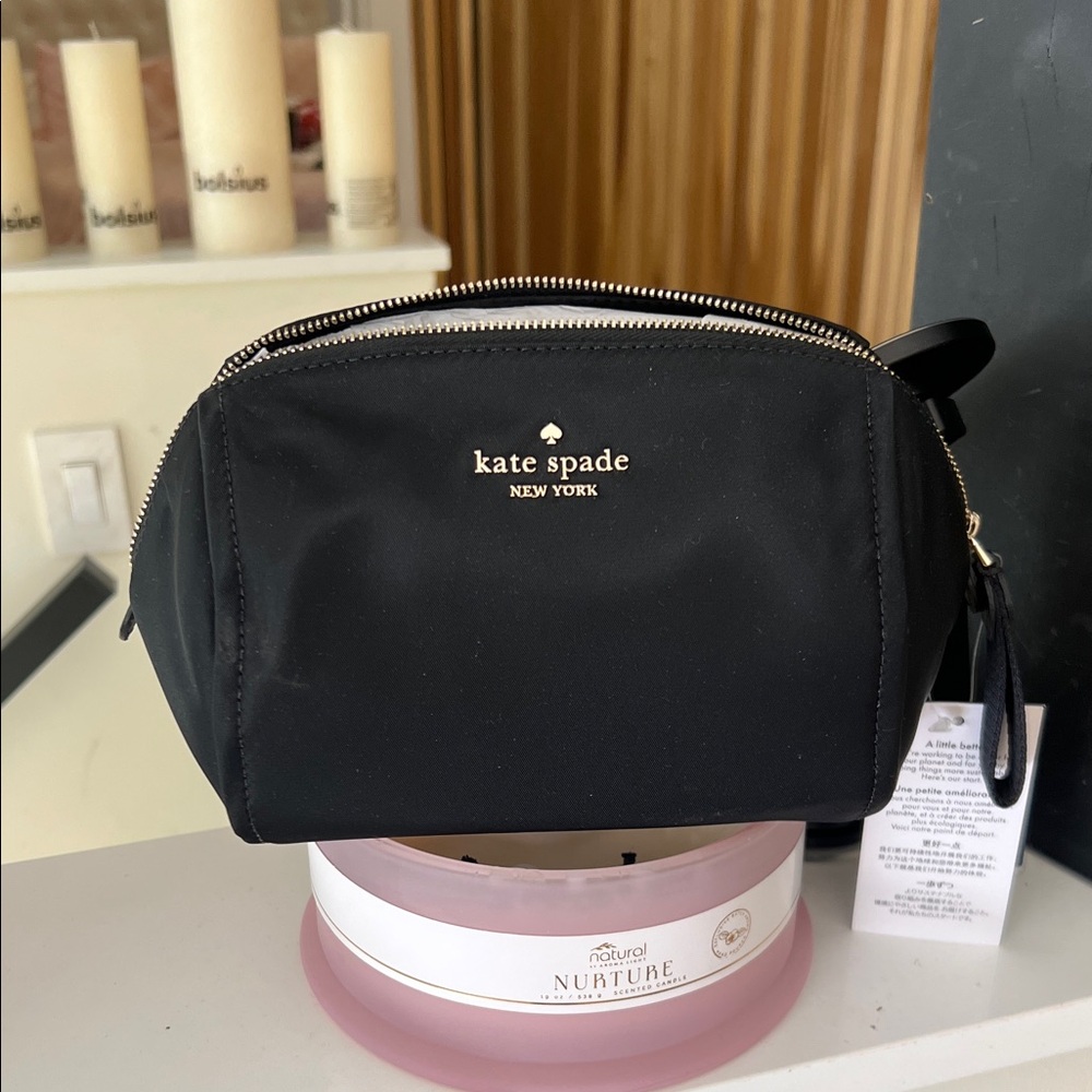 Kate Spade Black Nylon Pouch